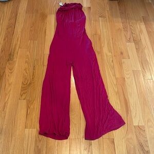 Nwt Myesper Apparel Women’s Magenta Jumpsuit Size L